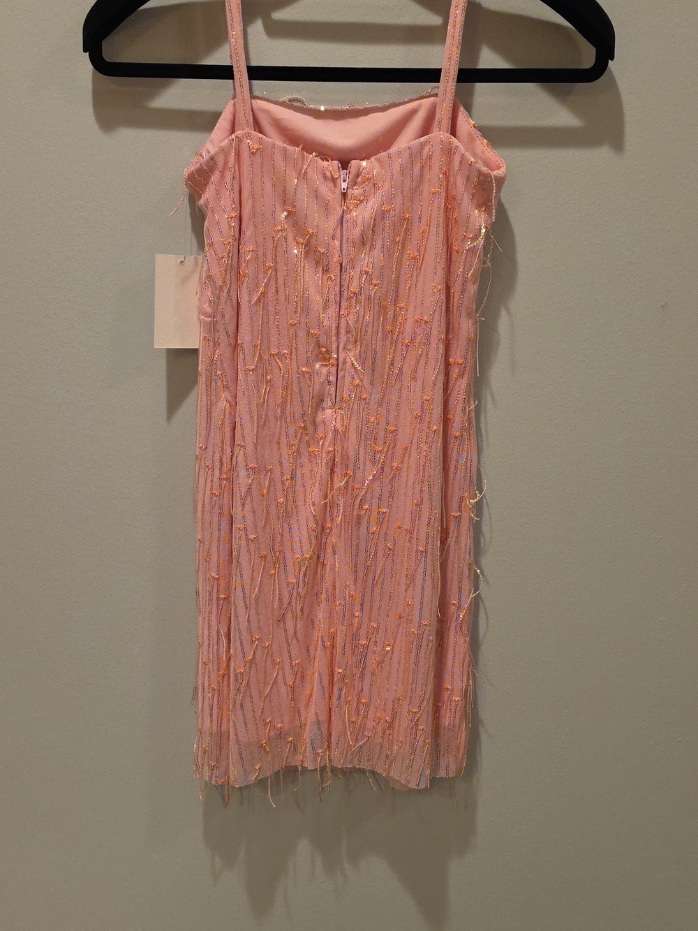 Nordstrom Pink Beaded Dress by Nickie Lew Size 10 NWT - Picture 7 of 11